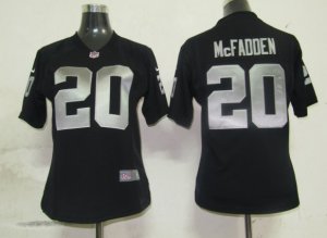 Women Nike Oakland Raiders #20 McFADDEN black Jersey