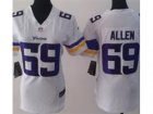 Nike Women Minnesota Vikings #69 Jared Allen White Jerseys