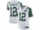 Mens Nike New York Jets #12 Joe Namath Vapor Untouchable Limited White NFL Jersey