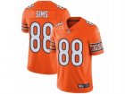 Mens Nike Chicago Bears #88 Dion Sims Vapor Untouchable Limited Orange Rush NFL Jersey