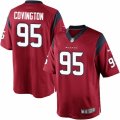 Mens Nike Houston Texans #95 Christian Covington Limited Red Alternate NFL Jersey