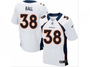 Nkie NFL Denver Broncos #38 Montee Ball White Jerseys(Elite)