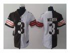 nike women nfl jerseys cleveland browns #3 weeden white-brown[Elite split]