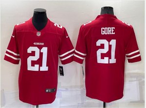Nike 49ers #21 Frank Gore Red Vapor Limited Jersey