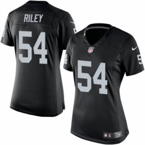 Women\'s Nike Oakland Raiders #54 Perry Riley Limited Black Team Color NFL Jersey