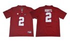 Alabama Crimson Tide #2 Jalen Hurts Dark Red 2018 Diamond Edition jersey