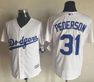 Los Angeles Dodgers #31 Joc Pederson White New Cool Base Stitched MLB Jersey