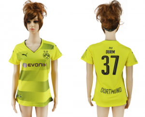 2017-18 Dortmund 37 DURM Home Women Soccer Jersey