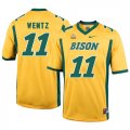 North Dakota State Bison 11 Carson Wentz Gold College Football Jersey