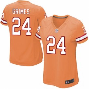 Womens Nike Tampa Bay Buccaneers #24 Brent Grimes Limited Orange Glaze Alternate NFL Jersey