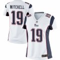 Women's Nike New England Patriots #19 Malcolm Mitchell Limited White NFL Jersey