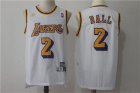 Lakers #2 Lonzo Ball White Hardwood Classics Jersey