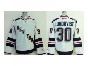 nhl jerseys new york rangers #30 lundovist white[2014 new stadium]