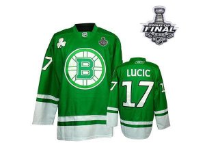 nhl jerseys boston bruins #17 lucic green[2013 stanley cup]