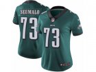 Women Nike Philadelphia Eagles #73 Isaac Seumalo Vapor Untouchable Limited Midnight Green Team Color NFL Jersey