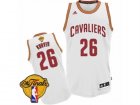 Mens Adidas Cleveland Cavaliers #26 Kyle Korver Swingman White Home 2017 The Finals Patch NBA Jersey
