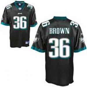 nfl Philadelphia Eagles #36 Brown Black (Brown)