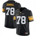 Iowa Hawkeyes 78 Andrew Donnal Black College Football Jersey