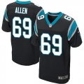 Nike Carolina Panthers #69 Jared Allen Black Jerseys(Elite)