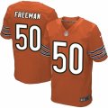 Men's Nike Chicago Bears #50 Jerrell Freeman Elite Orange Alternate NFL Jersey