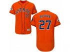 Houston Astros #27 Jose Altuve Authentic Orange Alternate 2017 World Series Bound Flex Base MLB Jersey