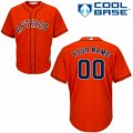 Womens Majestic Houston Astros Customized Authentic Orange Alternate Cool Base MLB Jersey