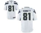 Men's Nike Seattle Seahawks #81 Nick Vannett Game White NFL Jersey