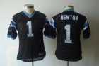 youth nfl carolina panthers #1 newton black