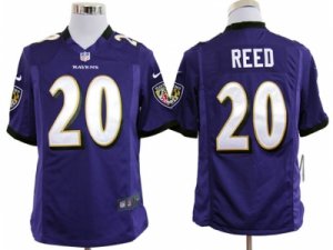 Nike NFL baltimore ravens #20 reed purple Game Jerseys