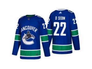 Mens adidas Vancouver Canucks #22 Daniel Sedin 2017-2018 Season Home Jersey