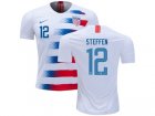 2018-19USA #12 Steffen Home Soccer Country Jersey