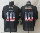 Nike New Orleans Saints #10 Cooks Black Jerseys(USA Flag Fashion Elite)