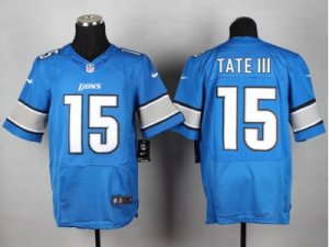 Nike NFL Detroit Lions #15 Golden Tate III Blue jerseys(Elite)