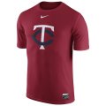 MLB Men's Minnesota Twins Nike Authentic Collection Legend T-Shirt - Red