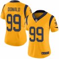 Women's Nike Los Angeles Rams #99 Aaron Donald Limited Gold Rush NFL Jersey
