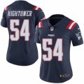 Women's Nike New England Patriots #54 Dont'a Hightower Limited Navy Blue Rush NFL Jersey