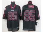 Nike NFL San Francisco 49ers #85 Vernon Davis Black Jerseys[Lights Out Elite]