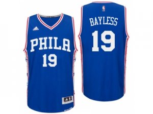 Men Philadelphia 76ers #19 Jerryd Bayless Road Blue New Swingman Jersey