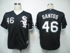 mlb chicago white sox #46 Santos Black