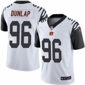 Mens Nike Cincinnati Bengals #96 Carlos Dunlap Limited White Rush NFL Jersey