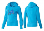 Women Detroit Lions Logo Pullover Hoodie-040