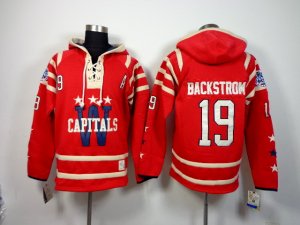 NHL Washington Capitals #19 Nicklas Backstrom Red[pullover hooded sweatshirt]