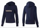 Women Baltimore Ravens Logo Pullover Hoodie-030