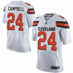 Mens Nike Cleveland Browns #24 Ibraheim Campbell Limited White NFL Jersey