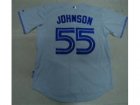 MLB Toronto Blue Jays #55 Josh Johnson Home Alternate grey