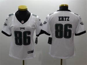 Nike Eagles #86 Zach Ertz White Women Vapor Untouchable Player Limited Jersey