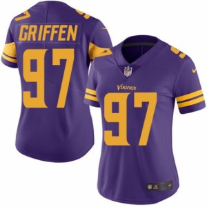 Women\'s Nike Minnesota Vikings #97 Everson Griffen Limited Purple Rush NFL Jersey