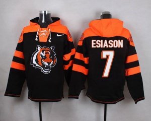 Nike Cincinnati Bengals #7 Boomer Esiason Black Player Pullover NFL Hoodie