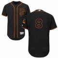 Mens Majestic San Francisco Giants #8 Hunter Pence Black Flexbase Authentic Collection MLB Jersey