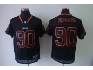 Nike NFL Chicago Bears #90 Julius Peppers Lights Out Black Elite Jerseys